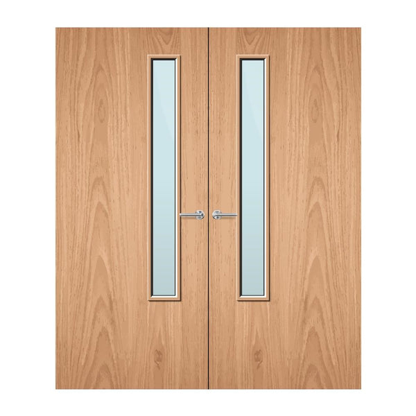 FDR 20G Made To Measure Internal Glazed Double FD30 Fire Door