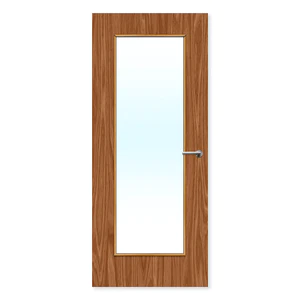 FDR 19G Made To Measure External Plywood Paint Grade FD60 Glazed Fire Door