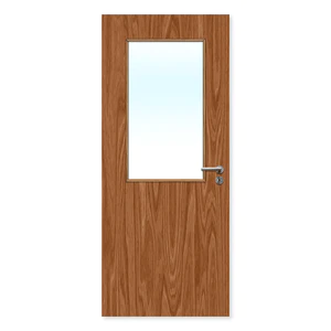 FDR 8G Made To Measure External Plywood Paint Grade FD30 Glazed Fire Door