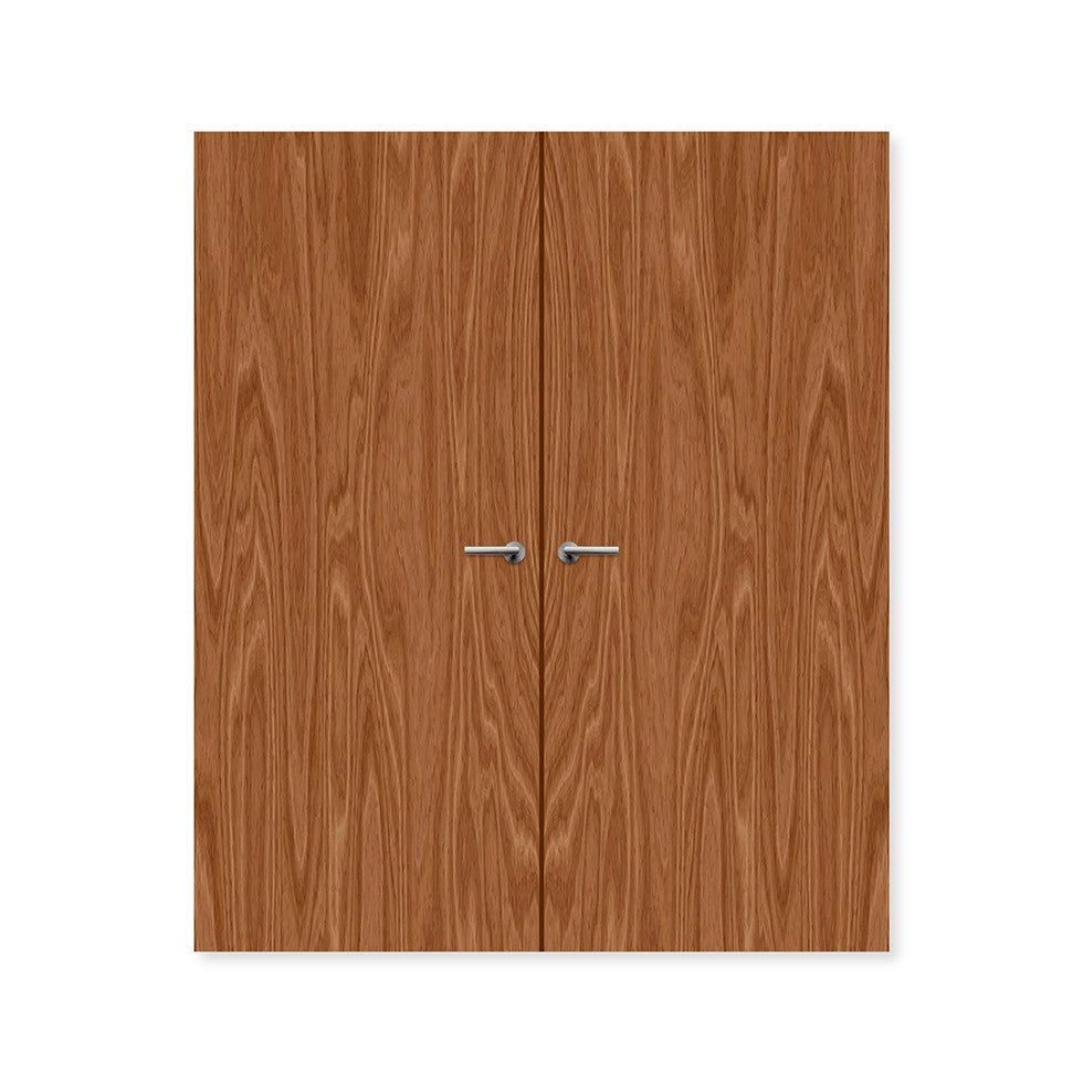 FDR Bespoke External Plywood Paint Grade Flush Double FD60 Fire Door
