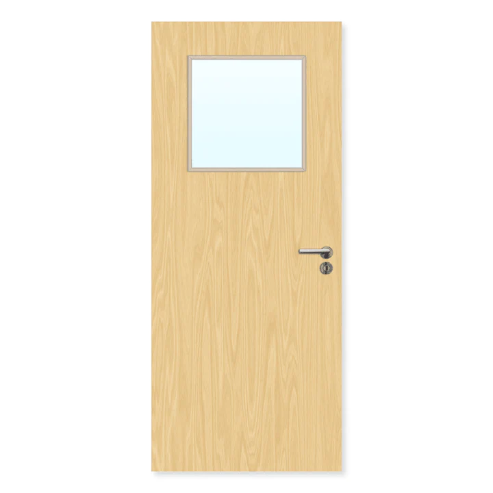 Internal Plywood Paint Grade FD30 Glazed Door - firedoorrange