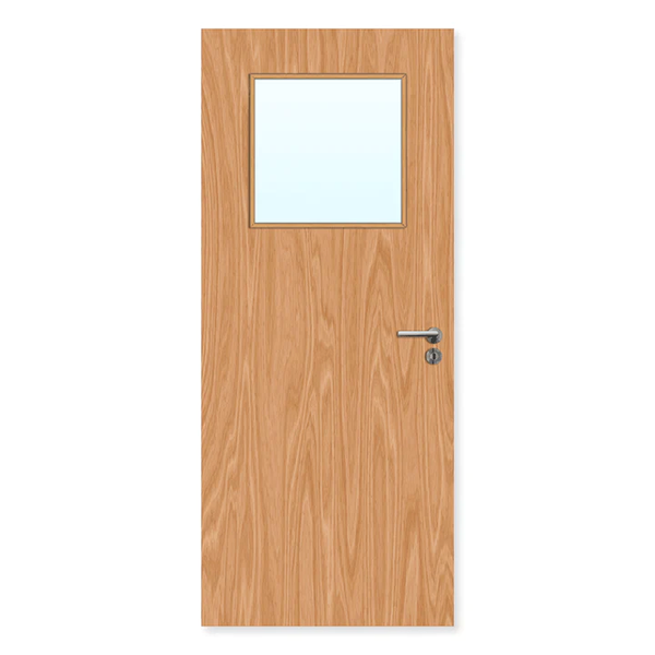 Made to measure Internal Plywood Paint Grade FD60 Glazed Door - firedoorrange